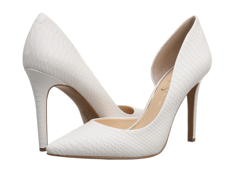Jessica Simpson Claudette (Powder Buffed Embossed Snake 2) High Heels