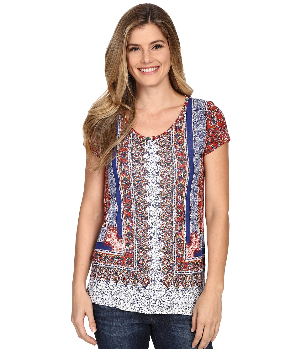 Lucky Brand - Scarf Print Tee (Multi) Women