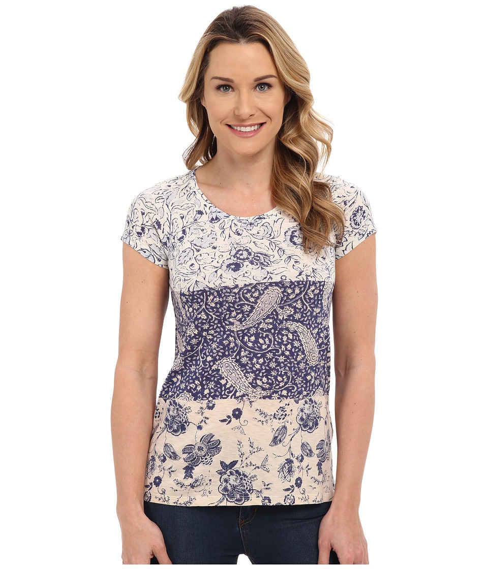 Lucky Brand Mixed Print Tee (Micro Chip) Women