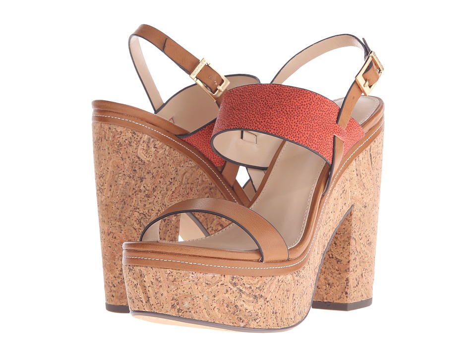 Charles by Charles David Jangle (Oak/Coral Leather) High Heels