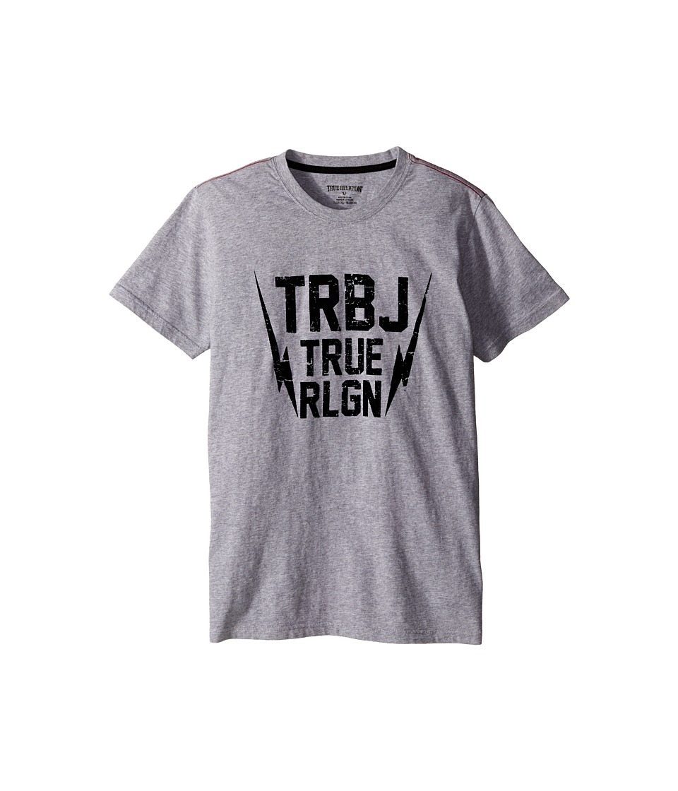 True Religion Kids - Thunder Bolt Tee Shirt (Big Kids) (Heather Grey) Boy