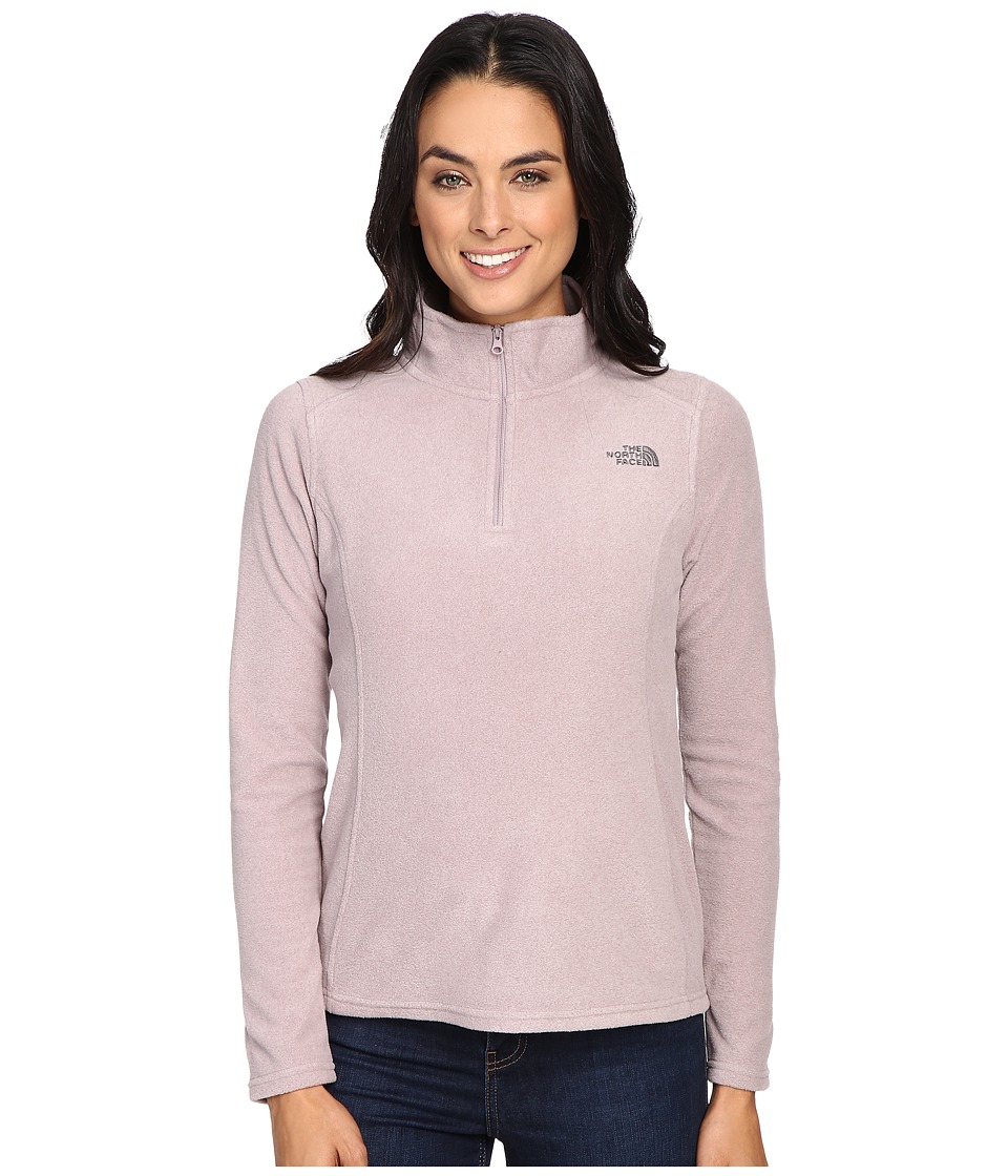 The North Face Glacier 1/4 Zip Fleece Top (Quail Grey Heather) Women