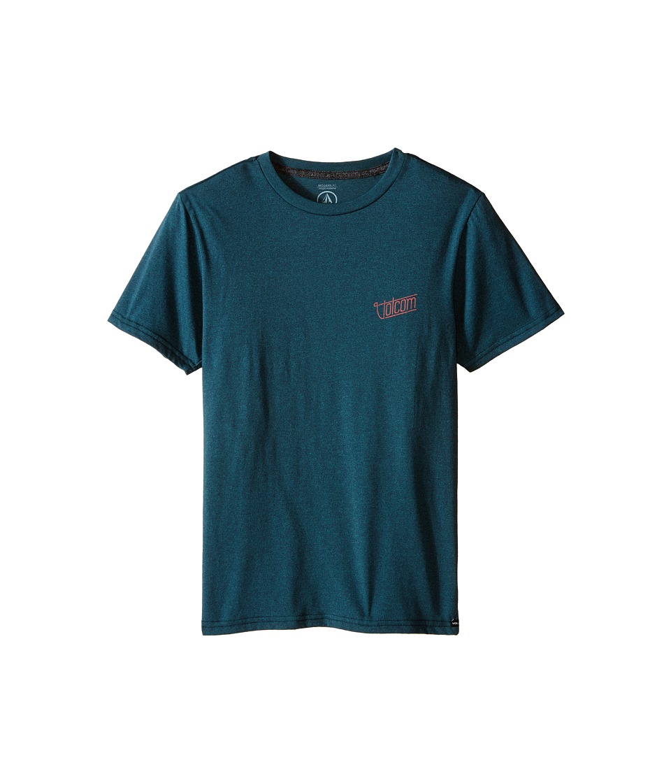Volcom Kids - Brick Short Sleeve Tee (Big Kids) (Navy) Boy