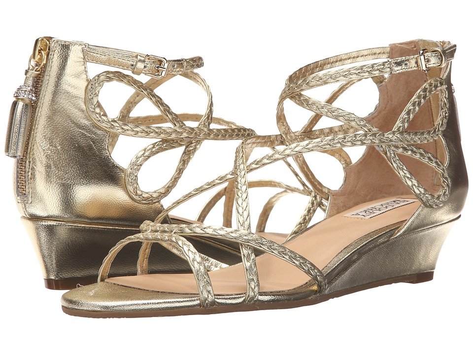 Badgley Mischka Corrine (Platino Metallic Leather) Women