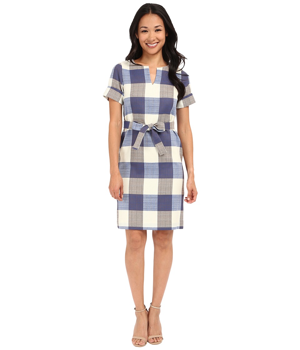 Pendleton Petite Alex Dress (Novelty Check Wool Linen) Women