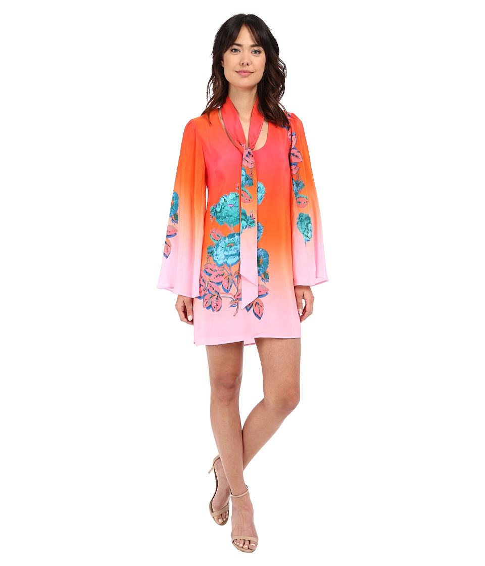 Nanette Lepore Neon Nights Frock (Coral Multi) Women