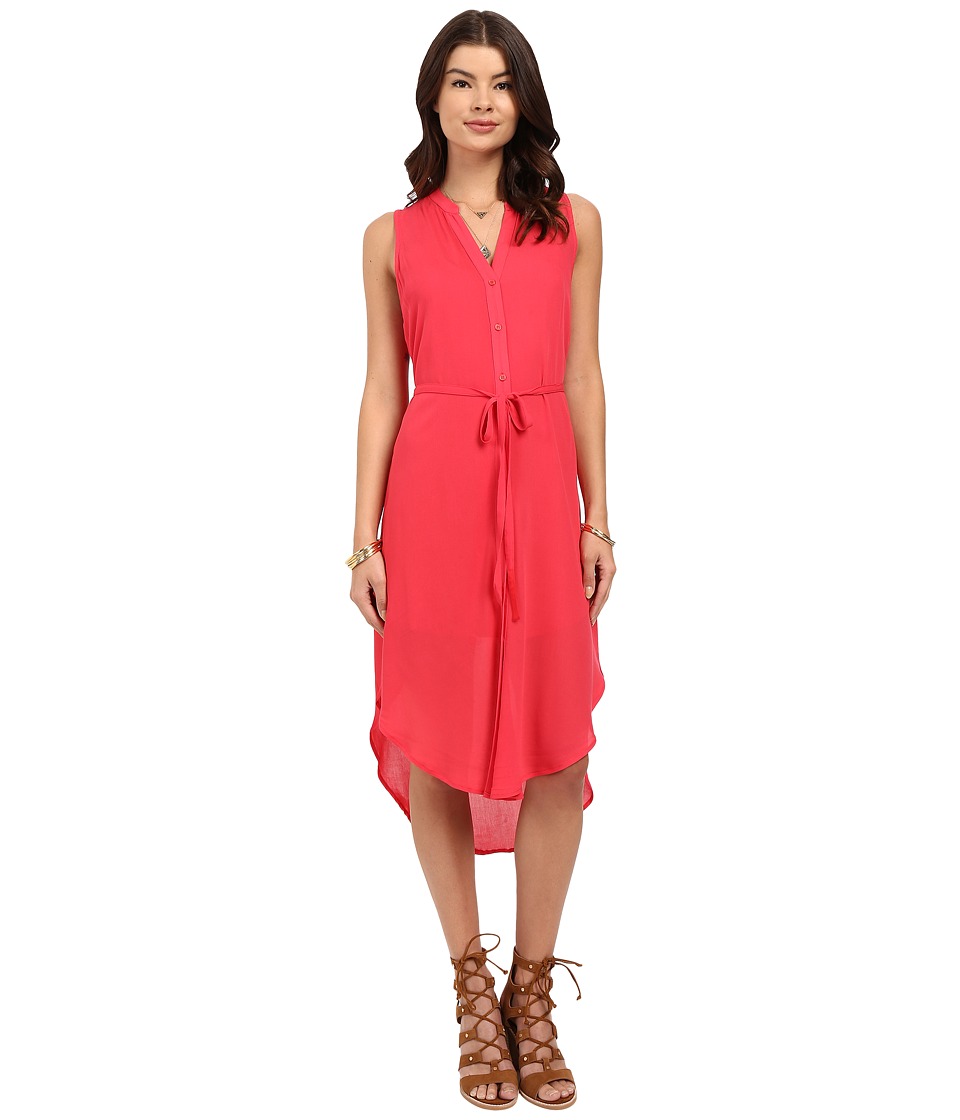 BB Dakota Alesha Viscose Button Front Shift Dress (Glow) Women