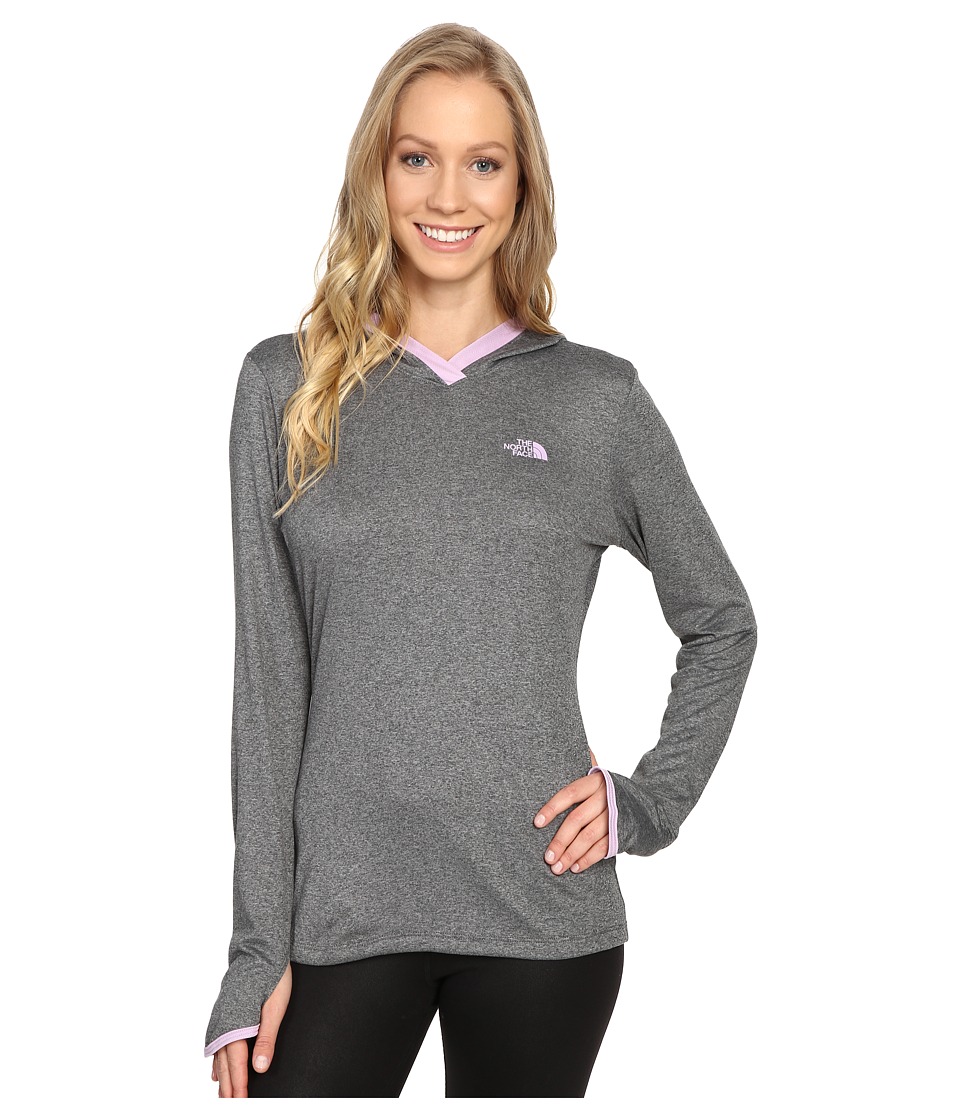 The North Face Reactor Hoodie (TNF Medium Grey Heather/Lupine) Women