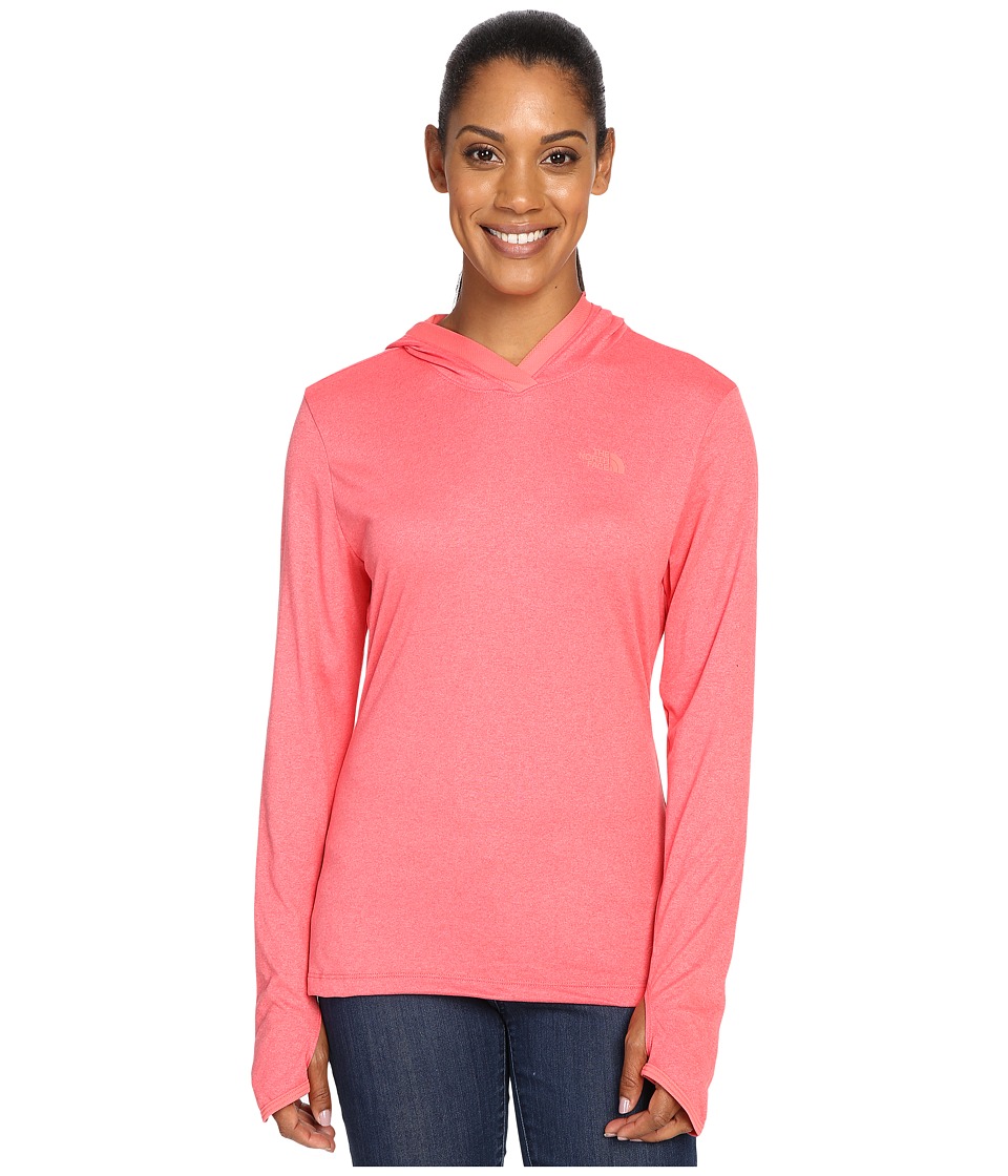 The North Face Reactor Hoodie (Calypso Coral Heather/Calypso Coral) Women
