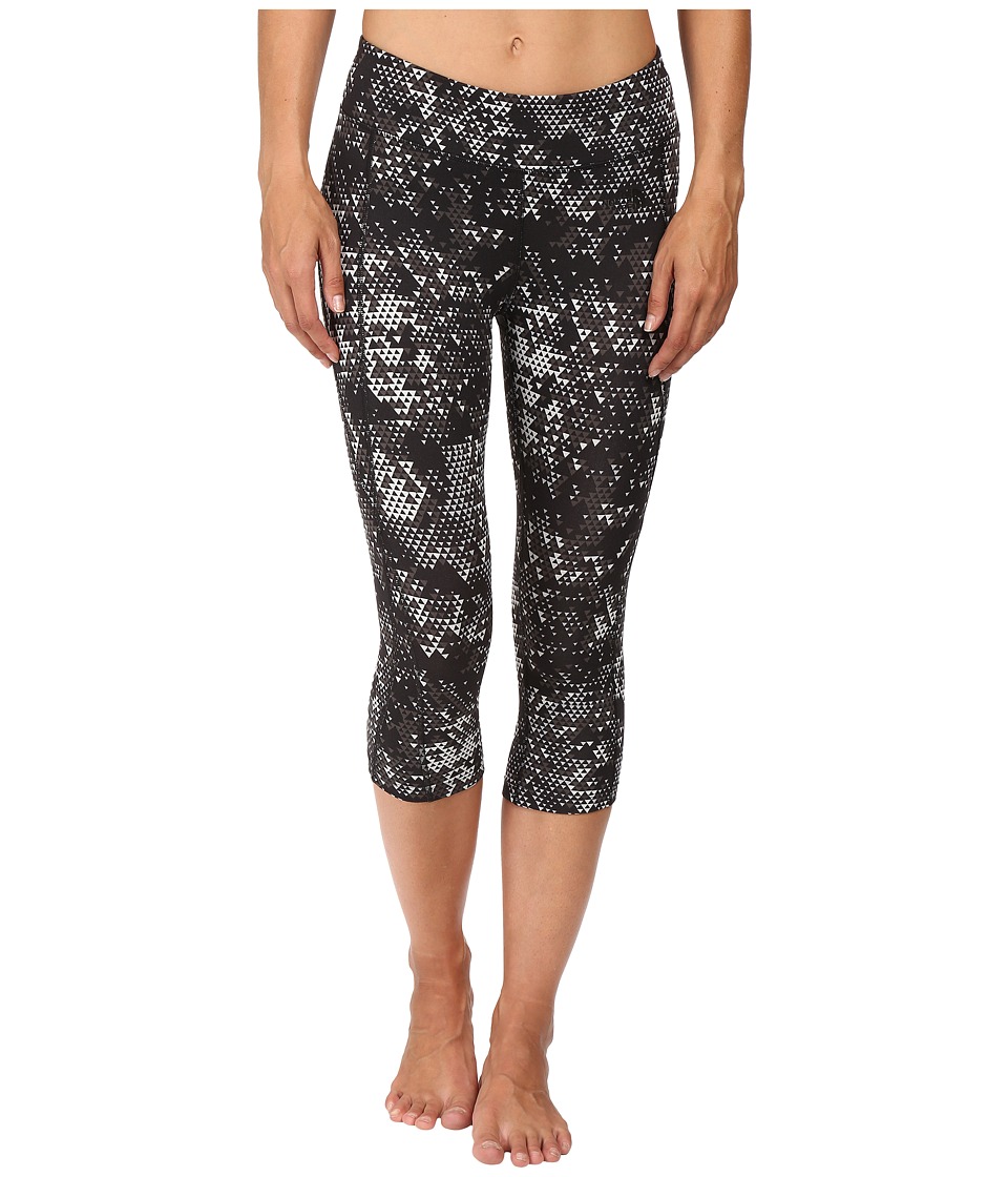 The North Face Pulse Capri Tight (Asphalt Grey Triangle Party Print) Women