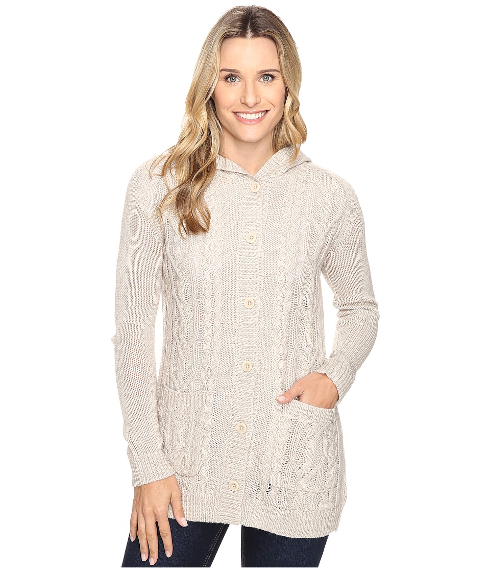 Royal Robbins Ahwahnee Hooded Cardi (Light Khaki) Women