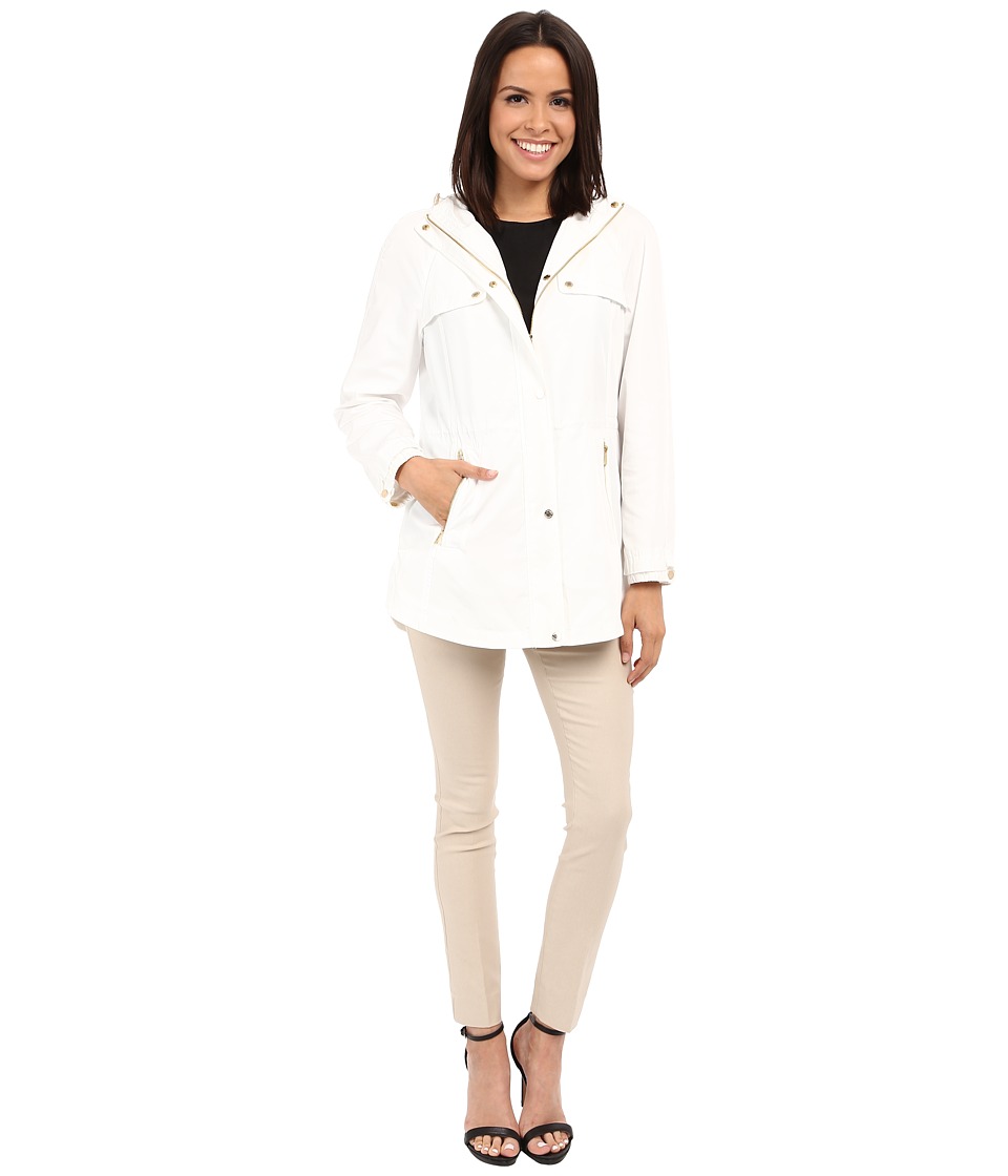 Calvin Klein - Anorak w/ Drawstring Waist (Soft White) Women