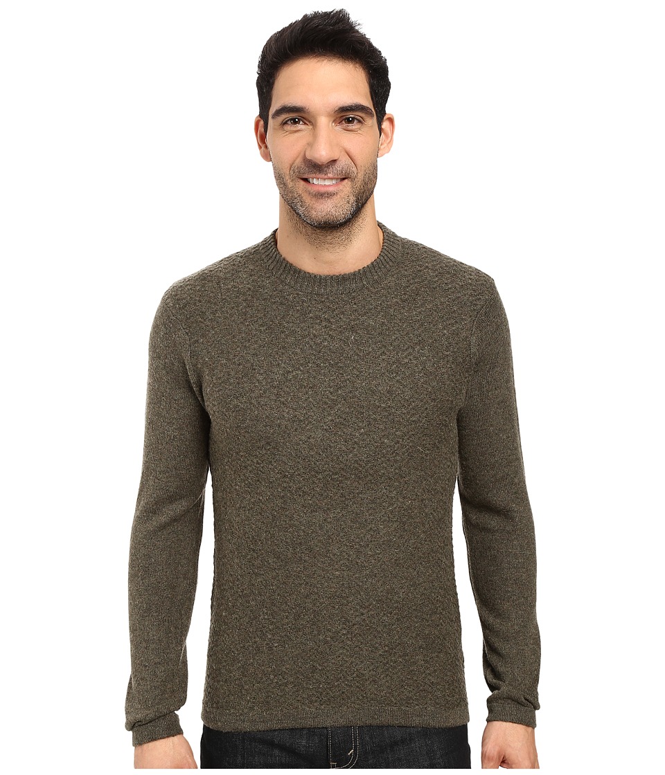Royal Robbins Fireside Wool Crew Sweater (Dark Olive) Men