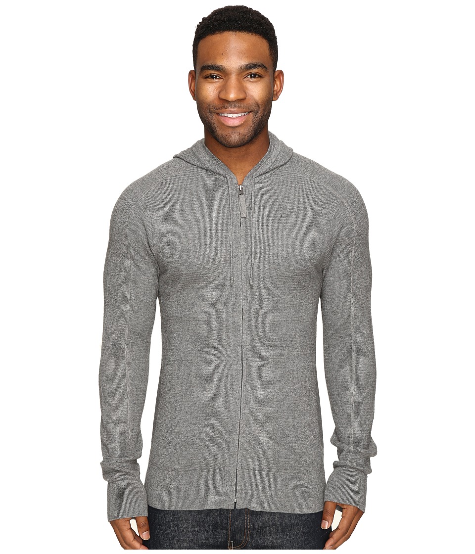 Royal Robbins All Season Merino Thermal Full Zip Hoodie (Pewter) Men