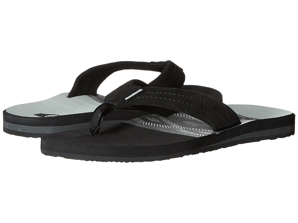 Quiksilver - Carver Suede Art (Grey/Black/Grey) Men