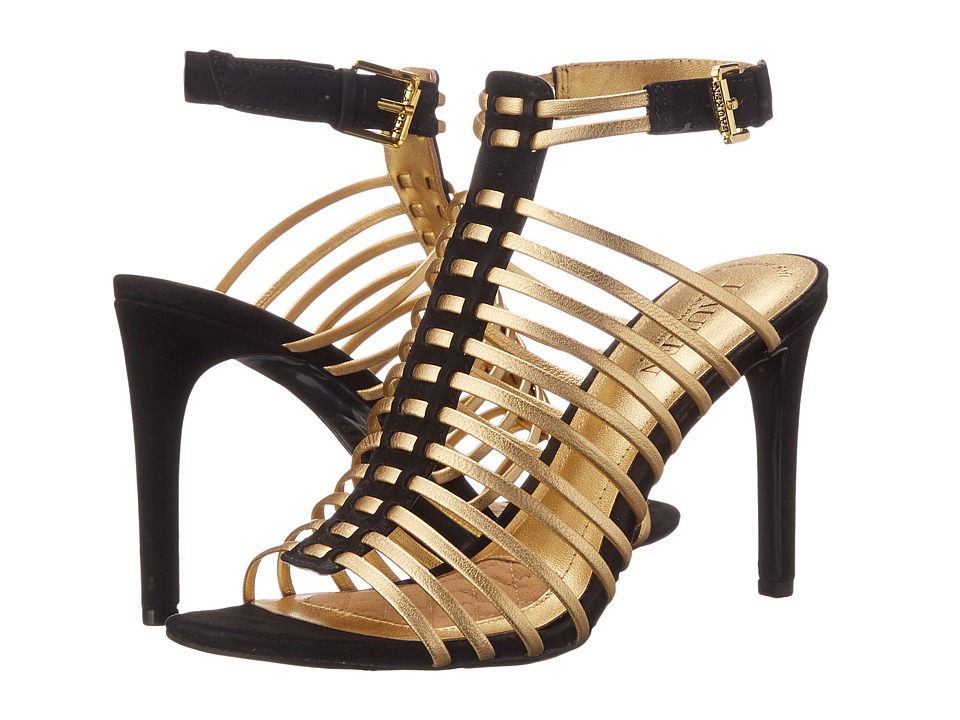 UPC 889750183559 product image for LAUREN Ralph Lauren - Skyla (Ralph Lauren Gold/Black Metallic Kid Skin/Elko Nubu | upcitemdb.com