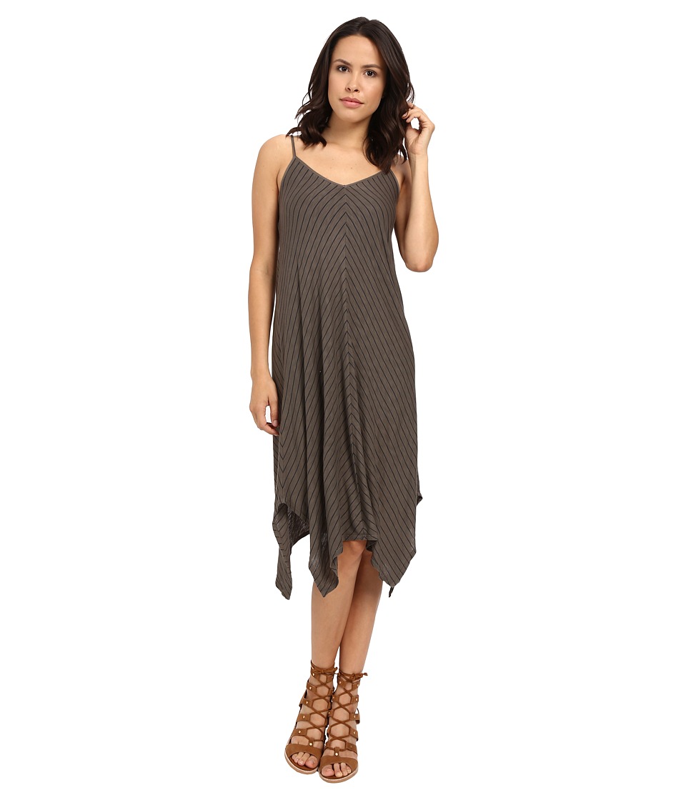 Splendid Catalina Stripe Jersey Dress (Military Olive) Women