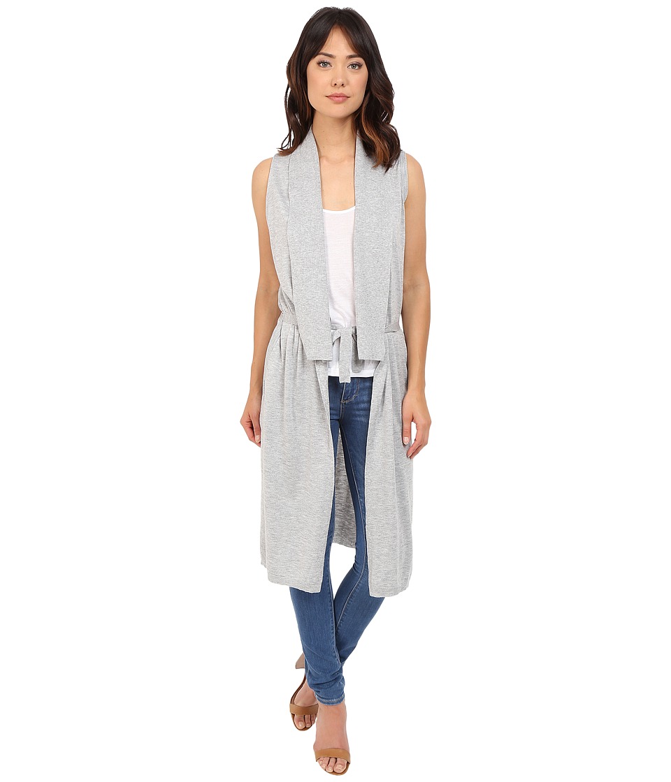 Splendid - Cashmere Blend Maxi Sweater Vest (Light Wheat) Women