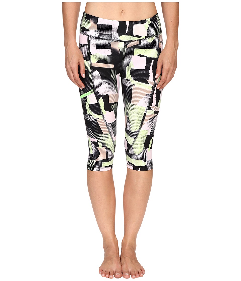 Zobha Printed Capris w/ Side Zip Pocket (Paradise Green) Women