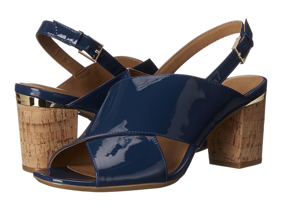 Calvin Klein Cindya (Marine Patent) High Heels
