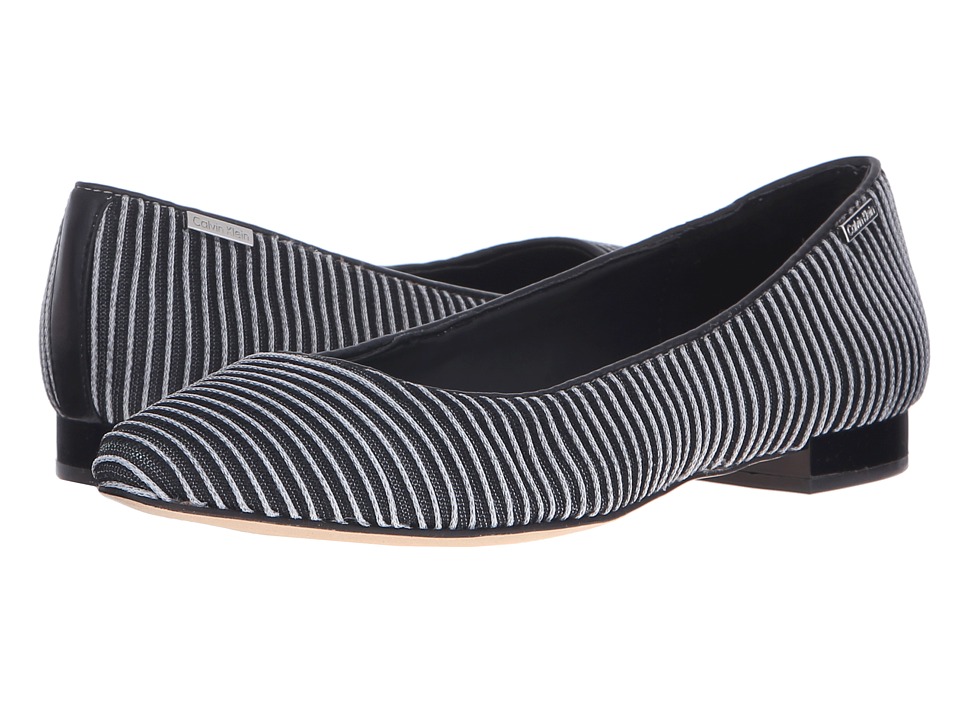 Calvin Klein Ellasandra (Black/White Power Mesh Fabric) Women