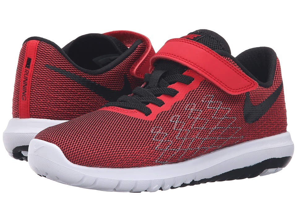 Nike Kids Flex Fury 2 (Little Kid) (University Red/Cool Grey/White/Black) Boys Shoes