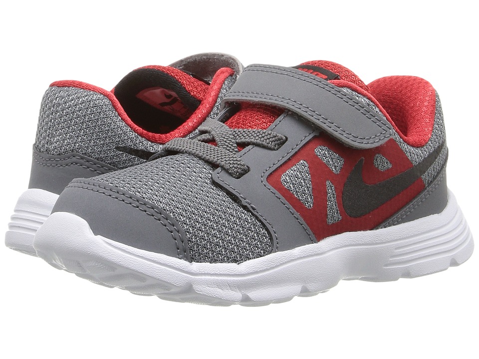 Nike Kids Downshifter 6 (Infant/Toddler) (Cool Grey/University Red/White/Black) Boys Shoes