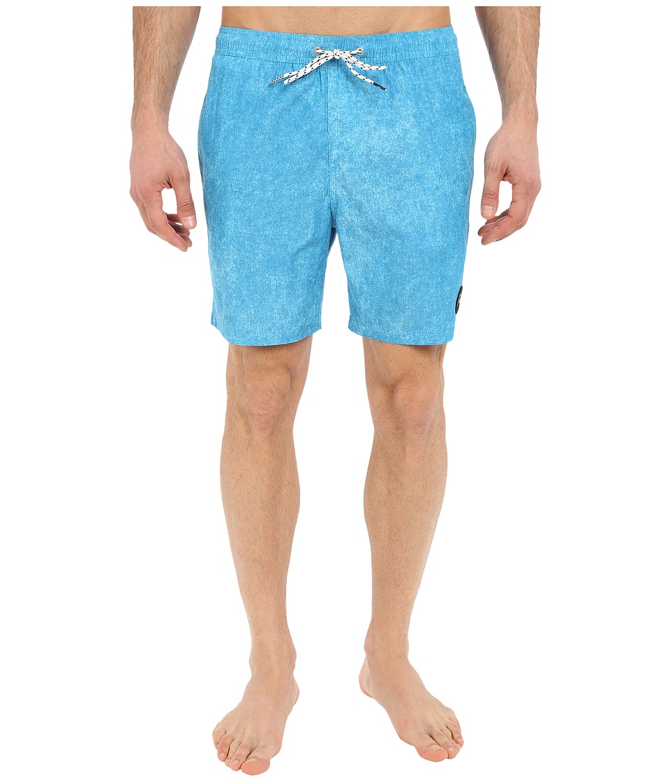 Quiksilver - Acid Print Volley Boardshorts 17 (Diva Blue) Men
