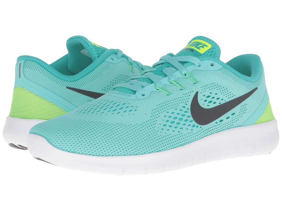 Nike Kids Free RN (Big Kid) (Hyper Turquoise/Clear Jade/Volt/Black) Girls Shoes