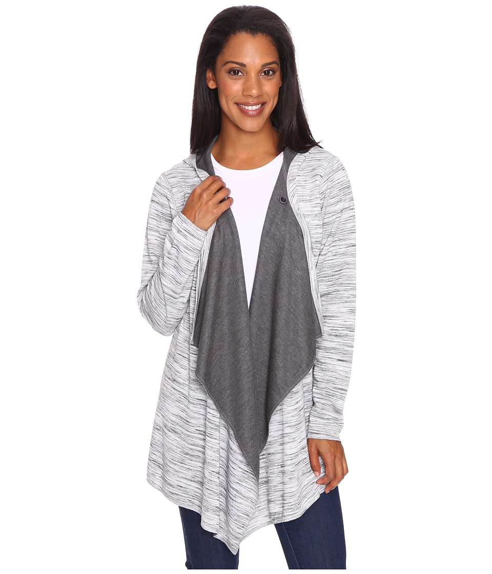 ExOfficio Adana Reversible Hooded Wrap (Black/Slate/White) Women