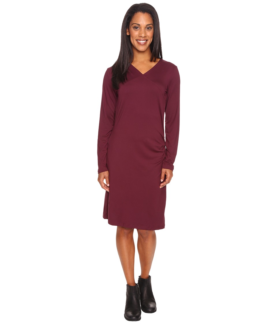ExOfficio Wanderlux Draped Dress (Brandy) Women