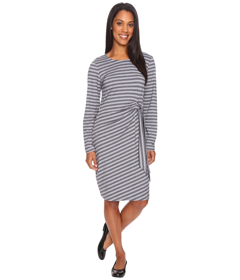 ExOfficio Wanderlux Salama Dress (Charcoal Heather Stripe) Women