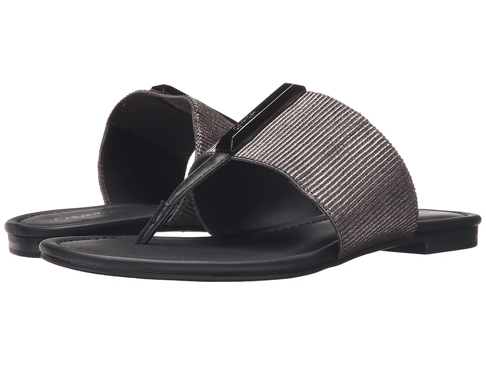 Calvin Klein Bonni (Anthracite/Black Elastic/Leather) Women