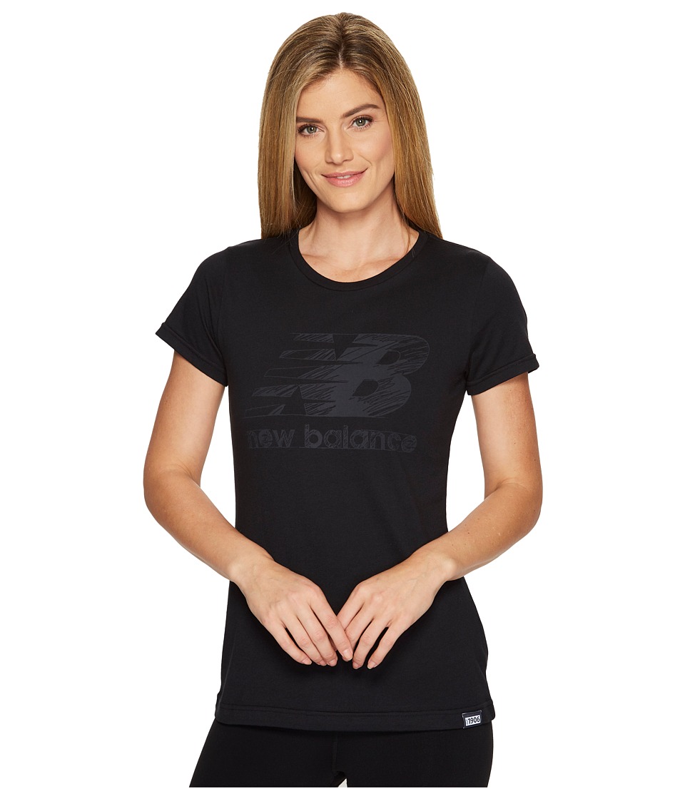 New Balance Sketch Tee (Black) Women
