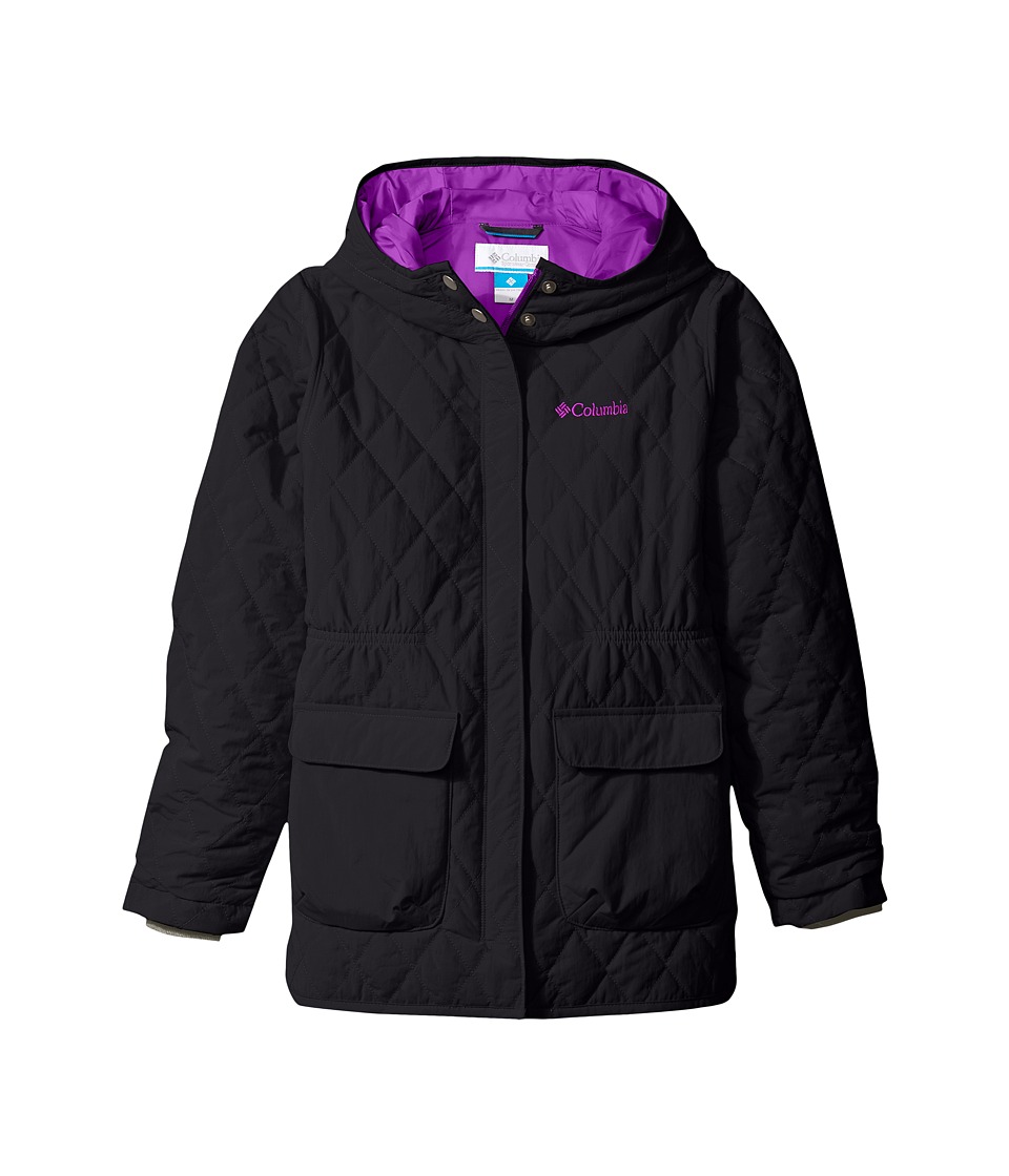 Columbia Kids Primrose Peak Jacket (Little Kids/Big Kids) (Black/Bright Plum) Girl