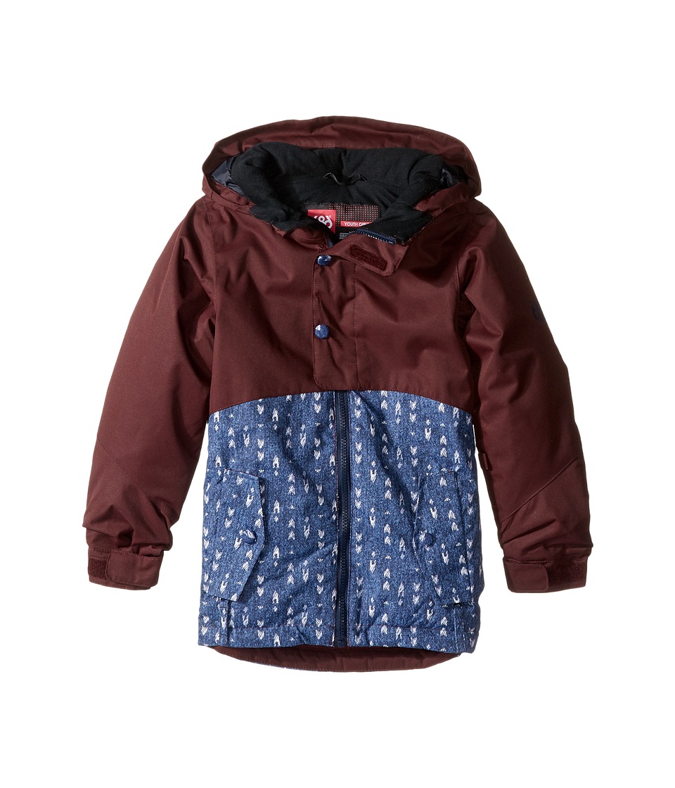 686 Kids Scarlet Insulated Jacket (Big Kids) (Black Ruby Color Block) Girl