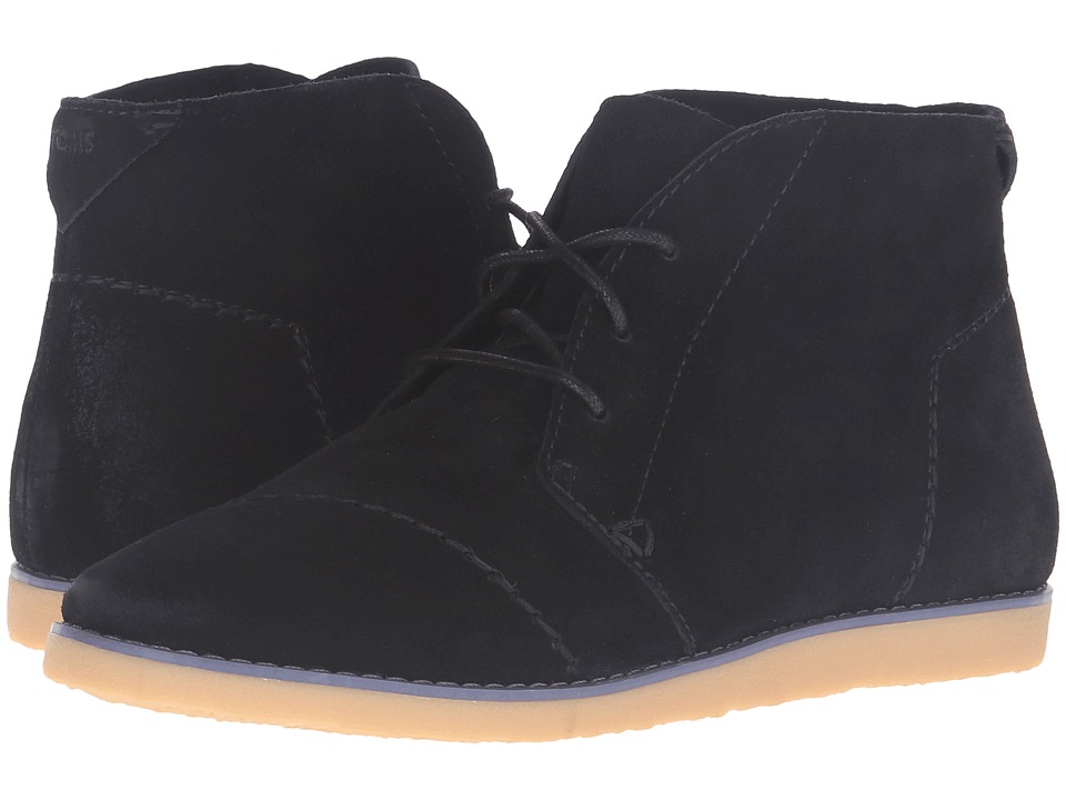 TOMS Mateo Chukka Bootie (Black Suede) Women