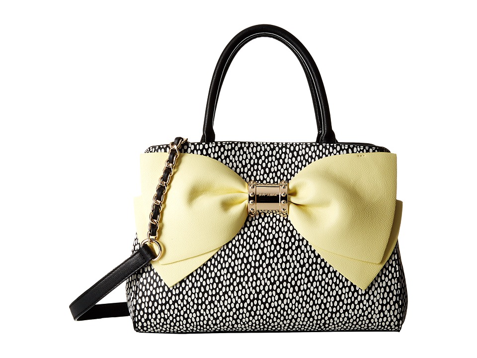 UPC 889487111047 product image for Betsey Johnson - Ready Set Bow Satchel (Yellow) Satchel Handbags | upcitemdb.com