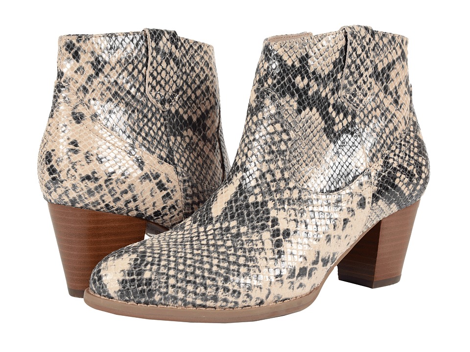 VIONIC Upright Windom Western Ankle Boot (Natural Snake) Women