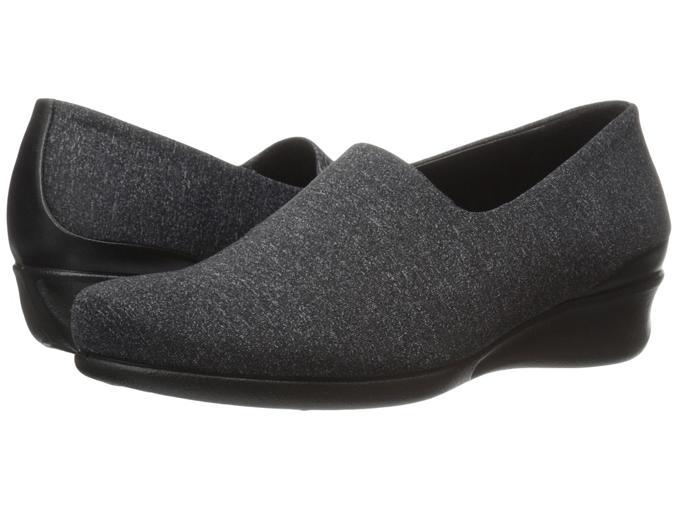 ECCO Abelone Stretch Slip-On (Black/White/Black) Women