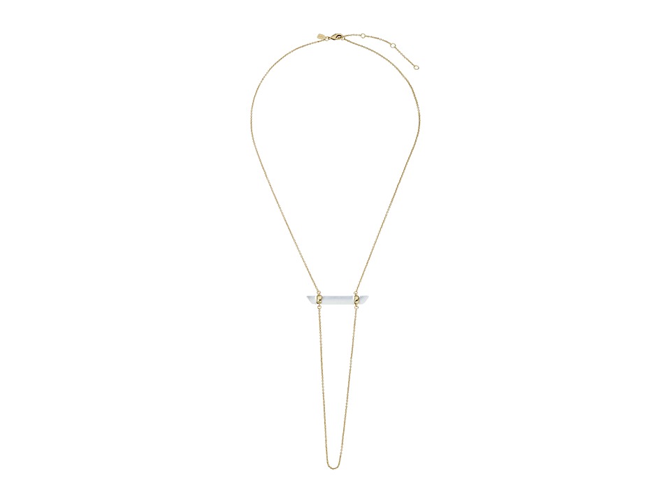 Alexis Bittar - Bar Pendant Necklace (Silver) Necklace
