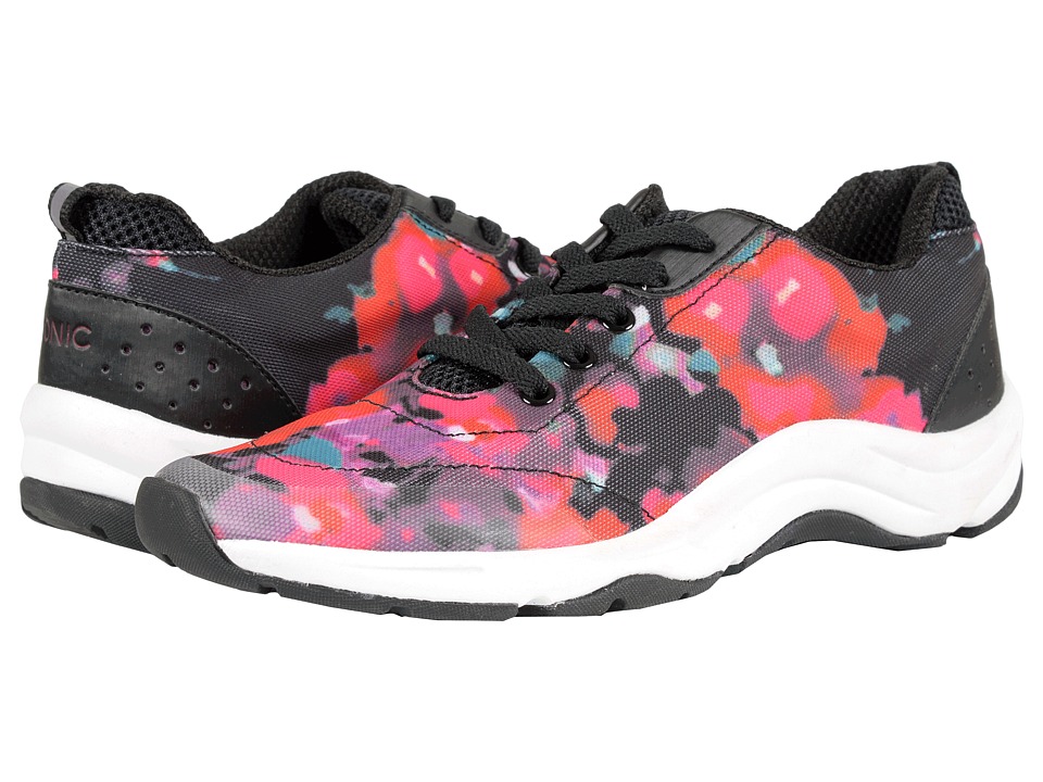 VIONIC Action Tourney Lace Up (Black Floral) Women