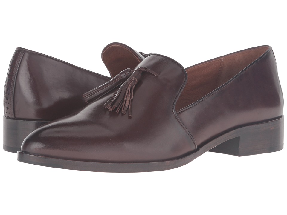 Frye Erica Venetian (Dark Brown Smooth Veg Calf) Women