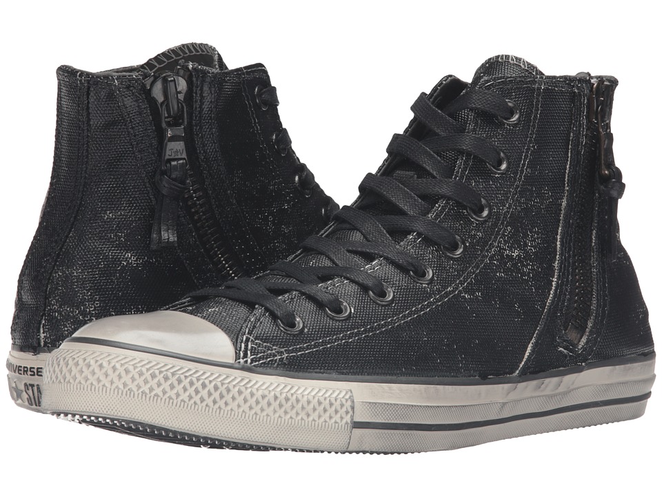 Converse by John Varvatos Chuck Taylor(r) All Star(r) Side Zip Heavyweight Canvas Hi (Black) Lace up casual Shoes