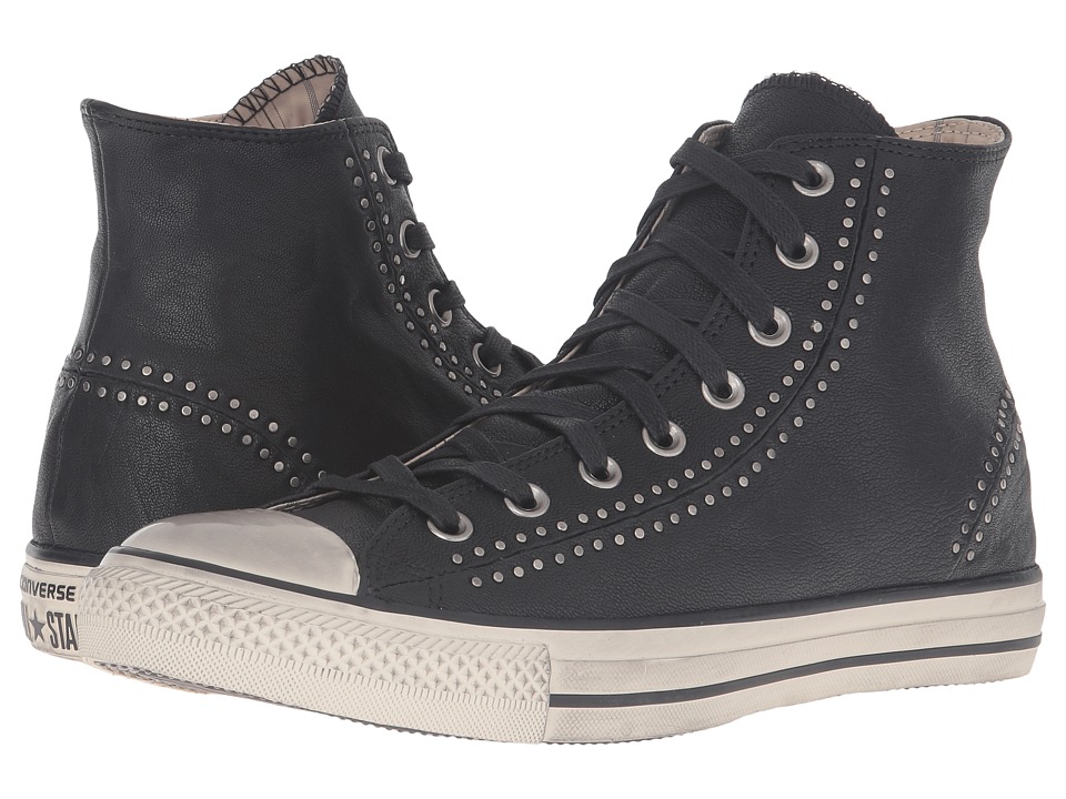 Converse by John Varvatos Chuck Taylor(r) All Star(r) Split Seam White Painted Seams Hi (Black/Turtledove/Beluga) Lace up casual Shoes