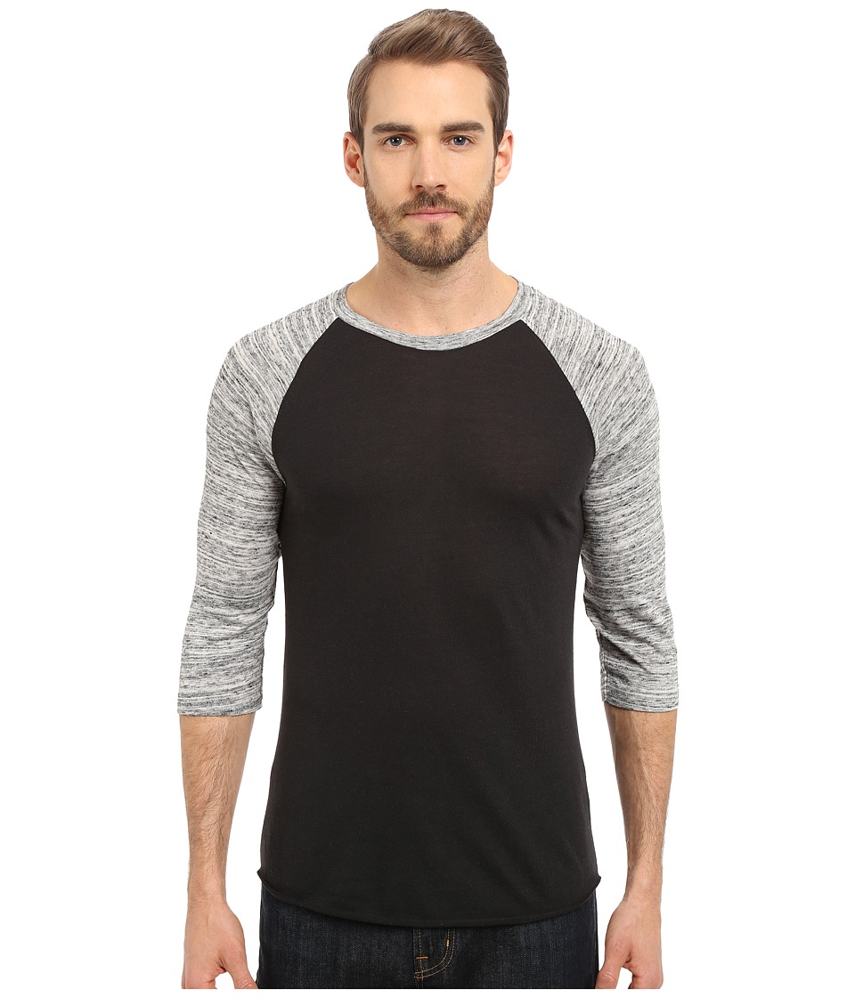 Alternative Baseball Tee (Eco True Black/Urban Grey) Men