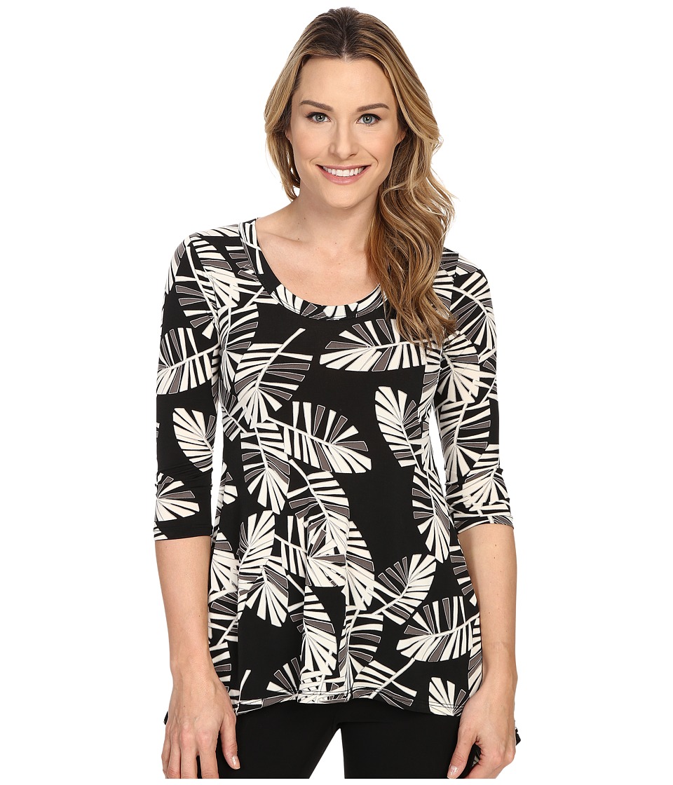 Karen Kane Palm Print Handkerchief Top (Print) Women