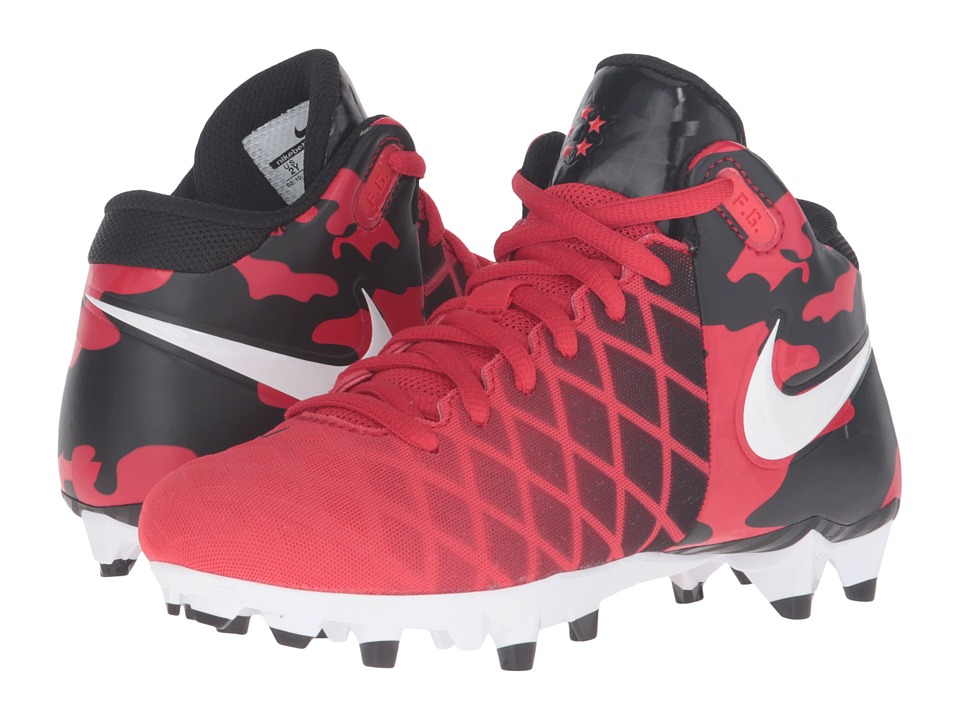 Nike Kids Field General Pro TD BG Football (Little Kid/Big Kid) (University Red/Black/Light Crimson/White) Boys Shoes