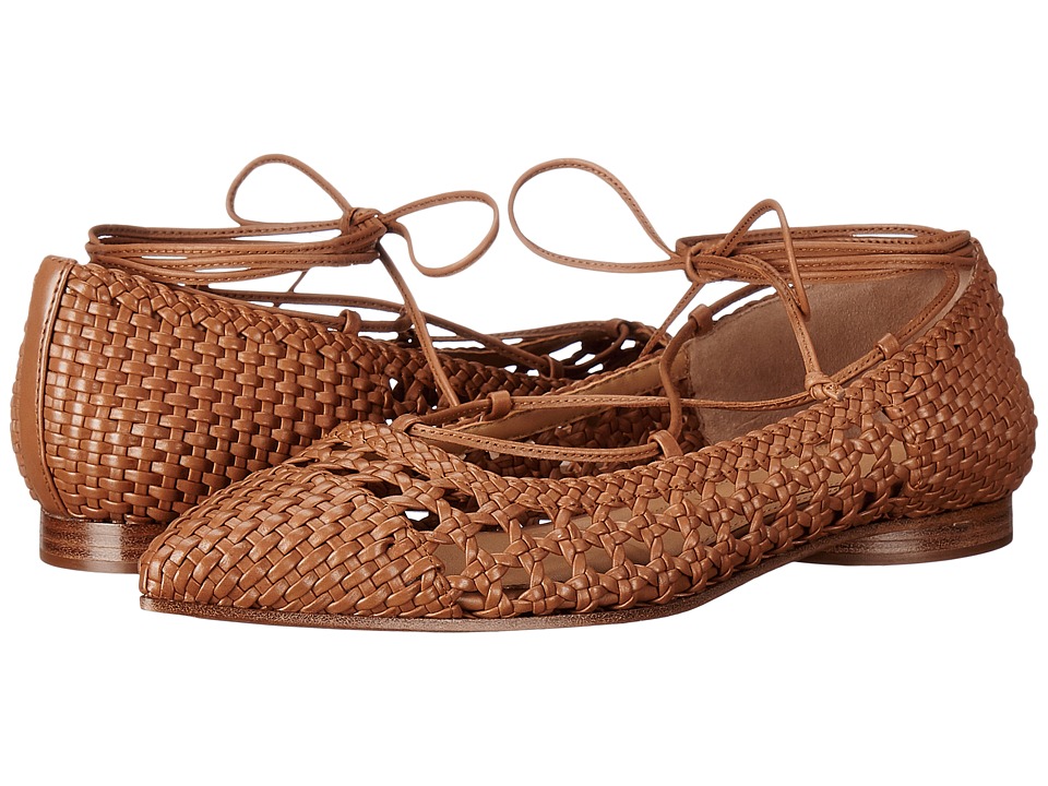 Michael Kors Kallie (Luggage Woven Smooth Calf) Women