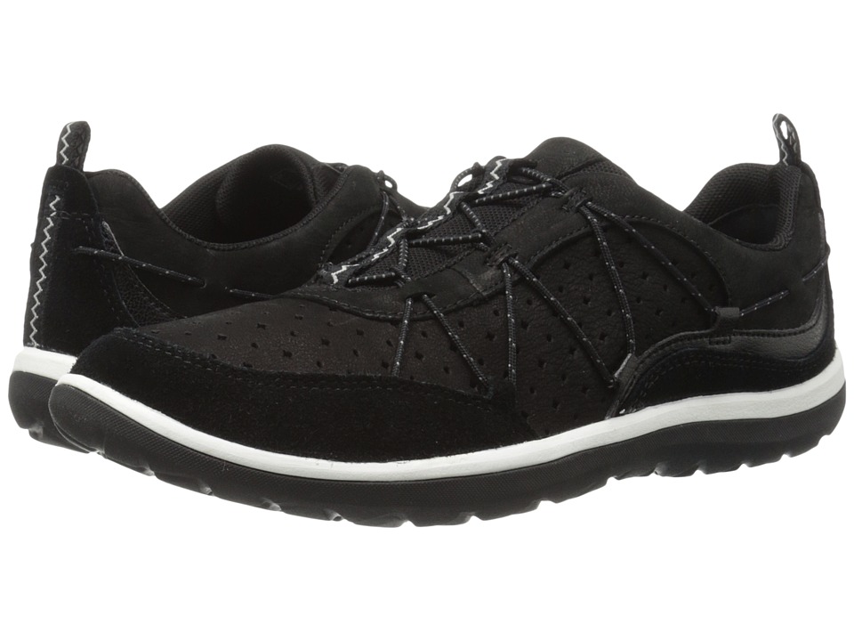 Clarks Aria Flyer (Black Leather) Women